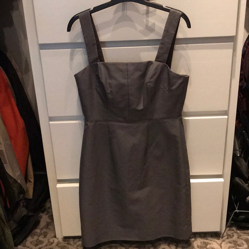 J Crew gray bridesmaid dress
